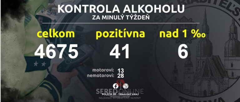 Zvýšil sa počet nehôd aj opitých. Cyklisti jazdili opití viac ako vodiči áut