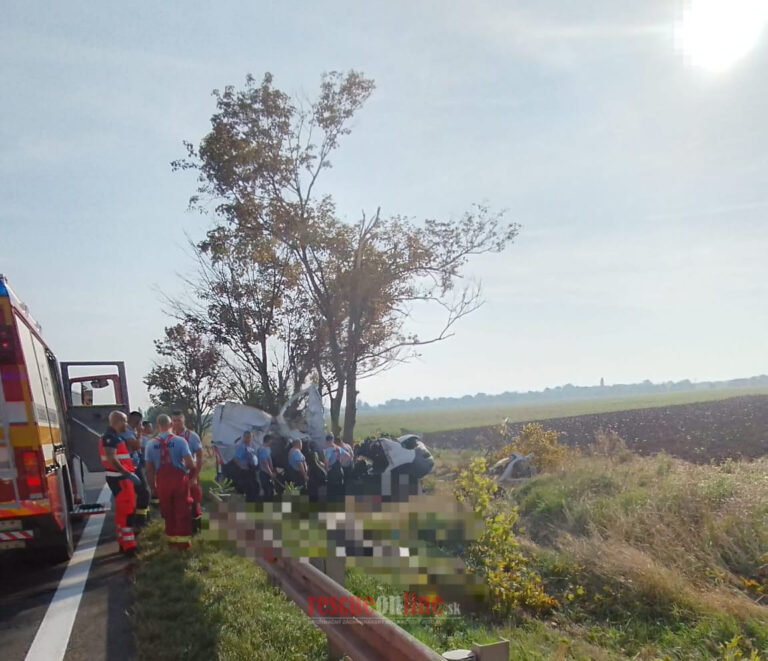 Mimoriadne tragická nehoda na D1: Poľské auto narazilo do stromu, neprežili viaceré osoby